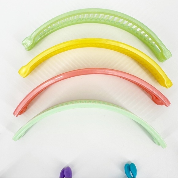 Vintage Bundle 80s/90s Set of Banana Clips - Picture 5 of 6